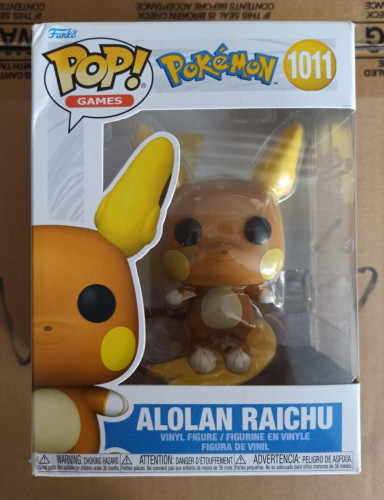 Caixa Danificada Olhe Fotos Funko Pop Pokemon Alolan Raichu 1011-Pokemon-1011
