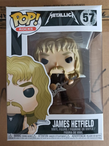 Caixa Danificada Olhe Fotos Funko Pop Rocks Metallica James Hetfield 57-Rocks-57