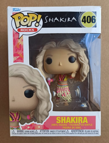 Caixa Danificada Olhe Fotos Funko Pop Rocks Shakira 406 Waka Waka-Rocks-406