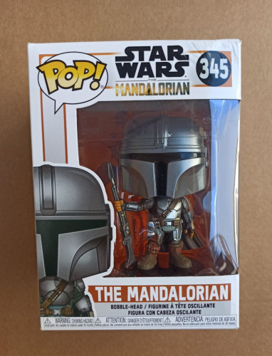 Caixa Danificada Olhe Fotos Funko Pop Star Wars The Mandalorian 345 Original-Star Wars-345
