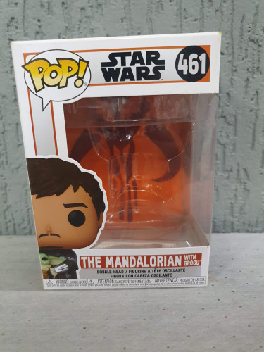 Caixa Funko Pop Original (com Blister) The Mandalorian With Grogu-Star Wars-461