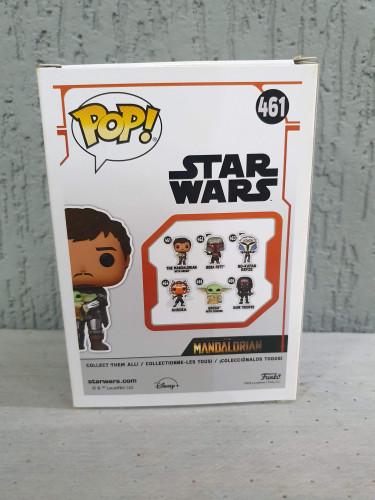Caixa Funko Pop Original (com Blister) The Mandalorian With Grogu - Star Wars - #461
