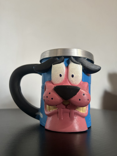 Caneca 3D Coragem, O Cão Covarde - Coragem, O Cão Covarde - #