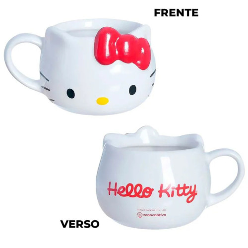 Caneca 3d Hello Kitty Zona Criativa - Hello Kitty - #