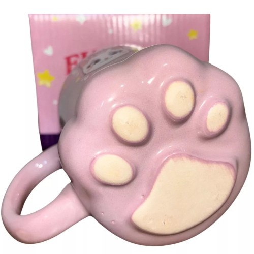 Caneca 3d Patinha Meow Zona Criativa - Gato - #