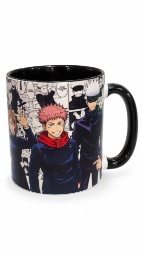 Caneca Anime Jujutsu Kaisen – Interior e Alça Pretos Jujutsu Kaysen # - Produto Original