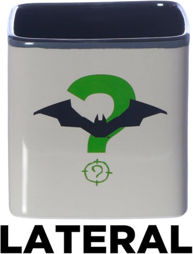 Caneca Batman Charada 3D Cubo Quadrada Cerâmica Oficial DC - Batman - #
