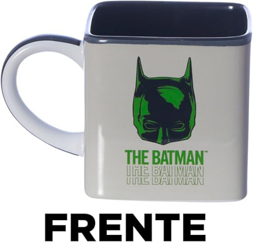 Caneca Batman Charada 3D Cubo Quadrada Cerâmica Oficial DC - Batman - #