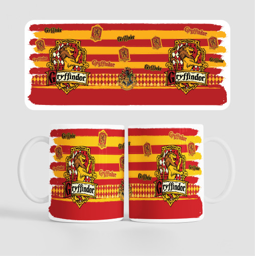 Caneca Casas Harry Potter | Grifinória | Gryffindor | 325ml - Harry Potter - #