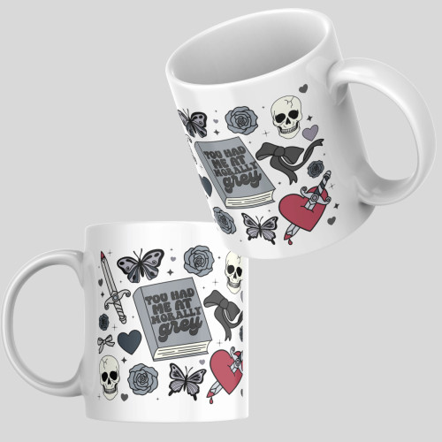 Caneca Cerâmica 325ml Presente Criativo Spooky Leitores Clube Do Livro Halloween Romance Spicy Livros # - Produto Original