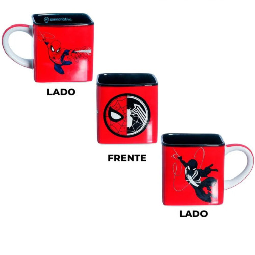 Caneca Cubo Homem Aranha - Marvel Spider-Man Homem-Aranha - #