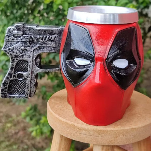 Caneca Deadpool 3D Anti Herói Marvel Deadpool # - Produto Original