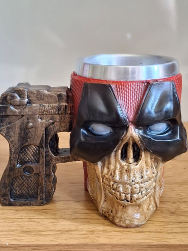 Caneca Deadpool Caveira Zumbi 3D Anti herói Deadpool # - Produto Original