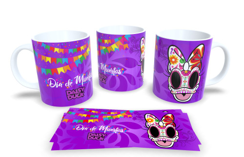 Caneca Decorativa Dia dos Mortos – Estampa Caveira Mexicana Artística-Dia Dos Mortos-