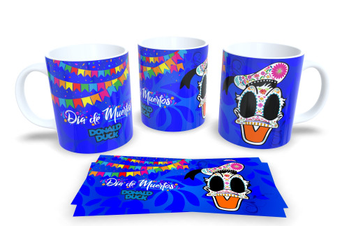 Caneca Decorativa Dia dos Mortos – Estampa Caveira Mexicana Artística-Dia Dos Mortos-