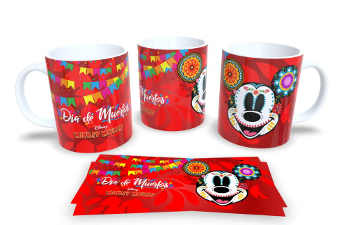 Caneca Decorativa Dia dos Mortos – Estampa Caveira Mexicana Artística-Dia Dos Mortos-