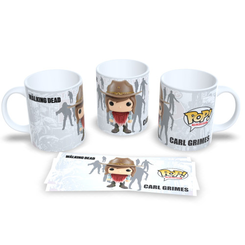 Caneca Decorativa The Walking Dead Carl Colecionável Geek The Walking Dead # - Produto Original