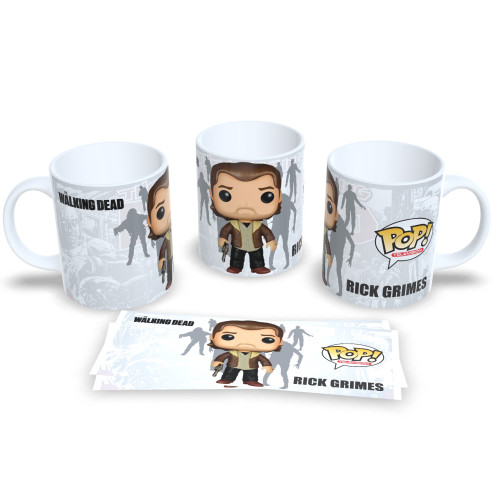 Caneca Decorativa The Walking Dead Rick Grimes Colecionável Geek The Walking Dead # - Produto Original