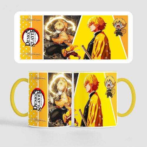 Caneca Demon Slayer | Zenitsu | 325ml - Demon Slayer - #