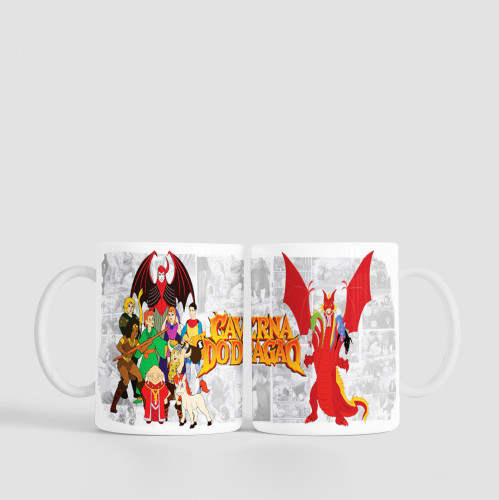 Caneca Dungeons & Dragons | Caverna do Dragão | 325ml-Dungeons & Dragons-