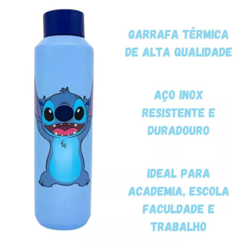 Caneca E Copo Garrafa Acqua Stitch Zona Criativa - Disney Lilo E Stitch - #