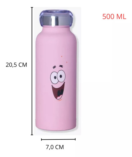 Caneca E Copo Garrafa Bubble Patrick Térmica - Spongebob Squarepants - #