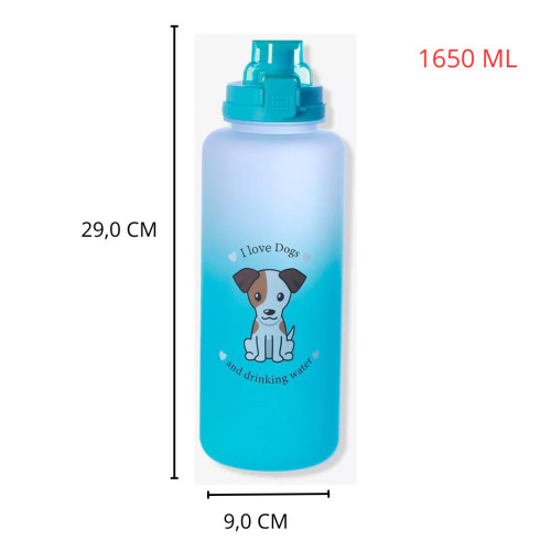 Caneca E Copo Garrafa Max Cães I Love Dogs 1,65l - Animais - #