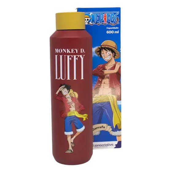 Caneca E Copo Garrafa Térmica Acqua 600ml One Piece - Luffy Zona Criativa # - Produto Original