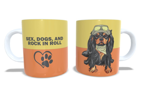 Caneca Estampa de Cachorros – Porcelana Resistente para Café e Chá-Pets-