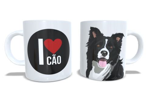 Caneca Estampa de Cachorros – Porcelana Resistente para Café e Chá-Pets-