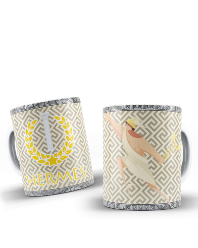 Caneca Estampada Mitologia Grega – Deuses do Olimpo - Hermes Deuses # - Produto Original