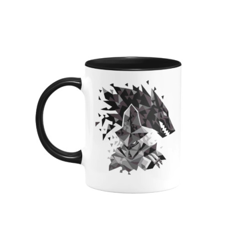 Caneca Gamer Dark Souls - Cavaleiro e Lobo - Canecas - #