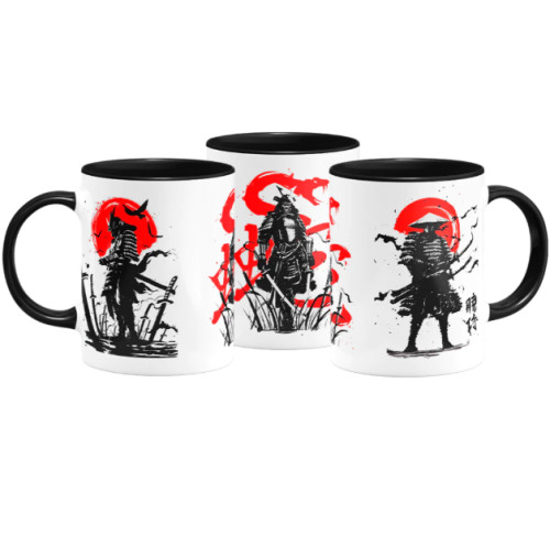 Caneca Gamer Ghost Of Tsushima - Armaduras Samurai - Canecas - #