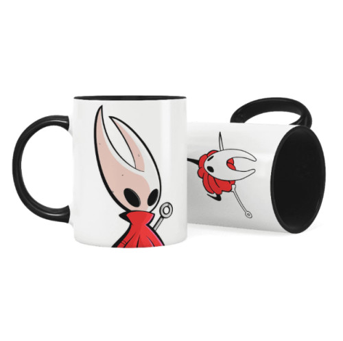 Caneca Gamer Hornet Hollow Knight Preta-Canecas-