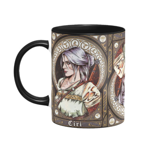 Caneca Gamer The Witcher 3 Wild Hunt - Ciri Tarot - Canecas - #