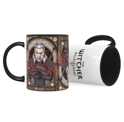 Caneca Gamer The Witcher 3 Wild Hunt - Geralt de Rivia Tarot-Canecas-
