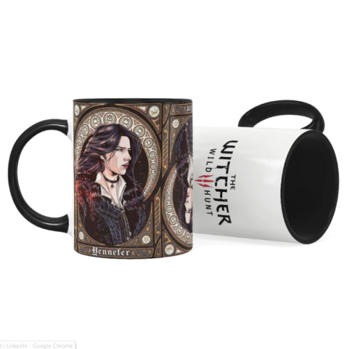 Caneca Gamer The Witcher 3 Wild Hunt - Yennefer de Vengerberg-Canecas-