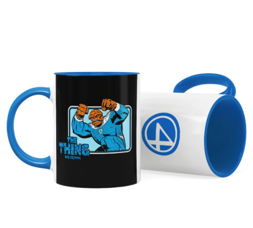 Caneca Geek Quarteto Fantástico - Ben Grimm (Coisa) Azul-Canecas-
