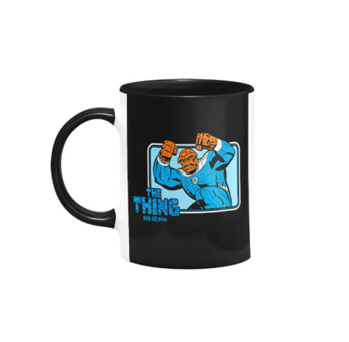 Caneca Geek Quarteto Fantástico - Ben Grimm (Coisa) Preta - Canecas - #