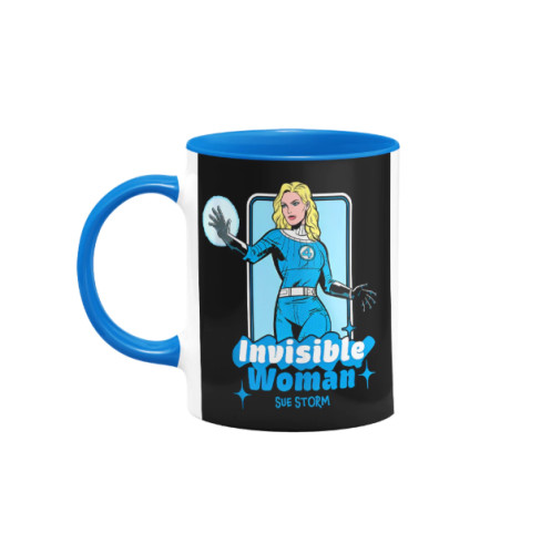 Caneca Geek Quarteto Fantástico - Mulher Invisível (Sue Storm) Azul - Canecas - #