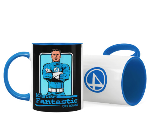 Caneca Geek Quarteto Fantástico - Senhor Fantástico (Reed Richards) Azul-Canecas-