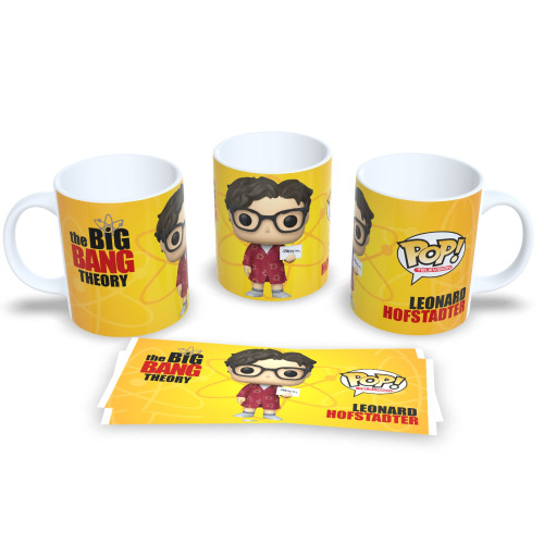 Caneca Leonard The Big Bang Theory Personagens Funko Pop Série Geek The Bing Bang Theory # - Produto Original