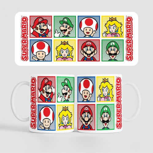 Caneca Mario | SuperMario | 325ml - Super Mario - #