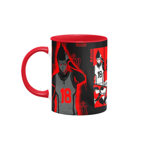 Caneca Otaku Shouei Barou Blue Lock Vermelha - Canecas - #