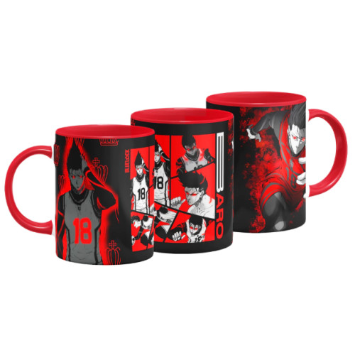 Caneca Otaku Shouei Barou Blue Lock Vermelha-Canecas-