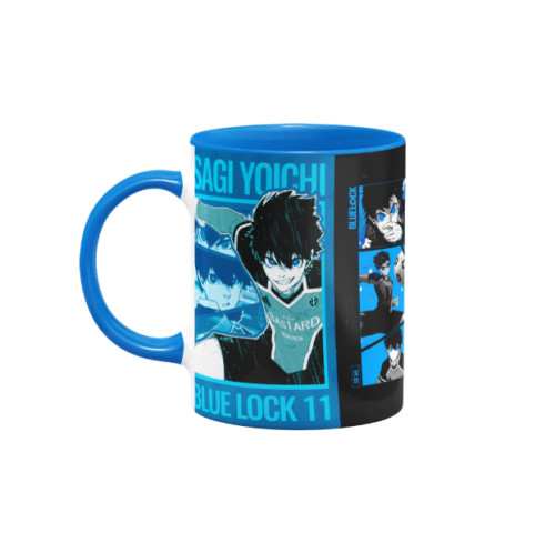 Caneca Otaku Yoichi Isagi Blue Lock Azul - Canecas - #