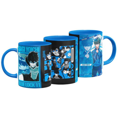 Caneca Otaku Yoichi Isagi Blue Lock Azul-Canecas-