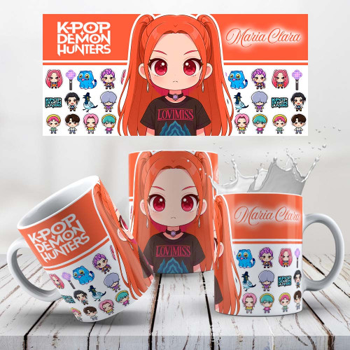 Caneca Personalizada Com Nome - Mira | Presente Criativo Guerreiras Do K-Pop # - Produto Original