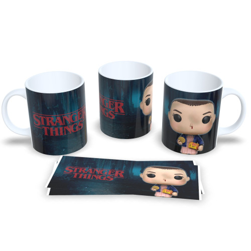 Caneca Personalizada Eleven Stranger Things Estilo Funko Pop Stranger Things # - Produto Original