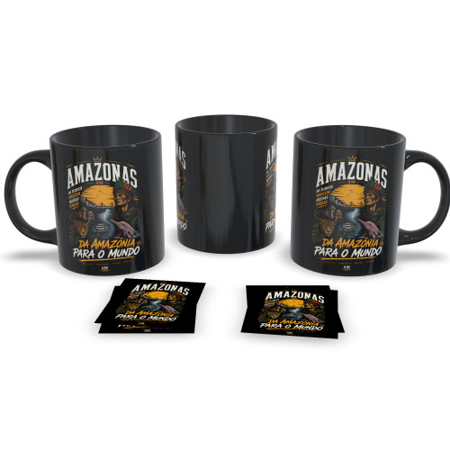 Caneca Personalizada Estados do Brasil Amazonas Bandeiras # - Produto Original